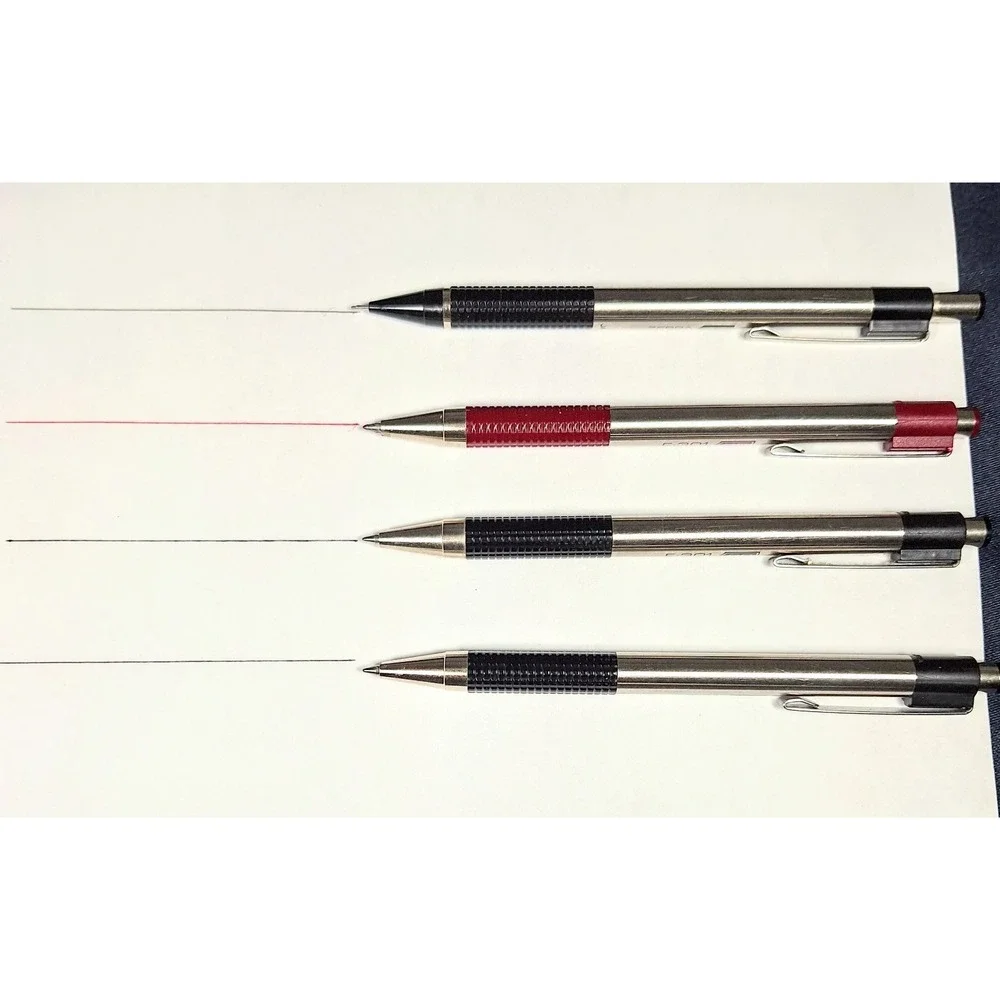 Zebra Stainless Pen Pencil Set F-301 (2) Black (1) Red and (1) M-301 0.5 Pencil